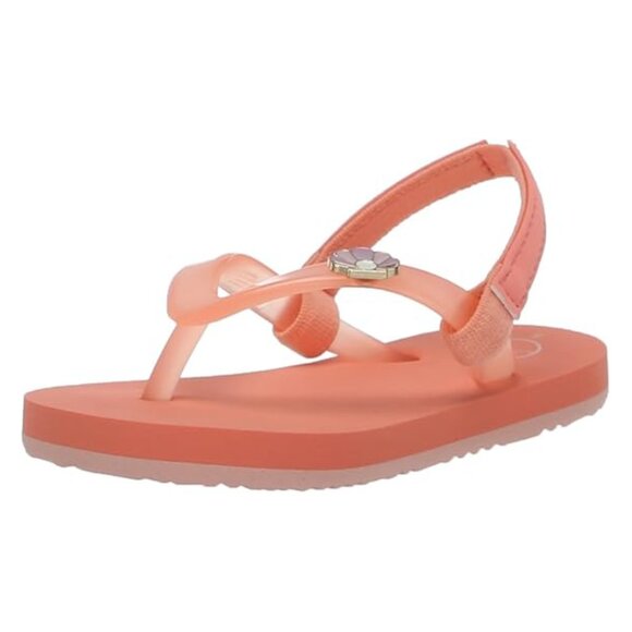 NwT Reef Little Charming Peach Parfait Flip Flop US Kids Size 9 - Picture 1 of 11